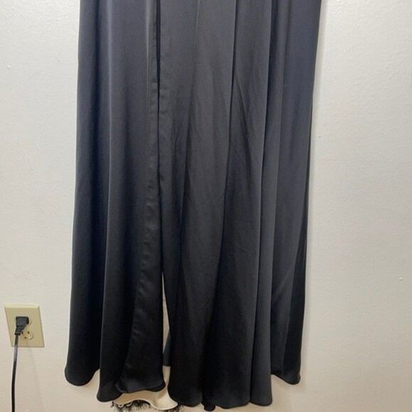 Fame and Partners Maxi Black Dress Womens Size 2 - Picture 6 of 12